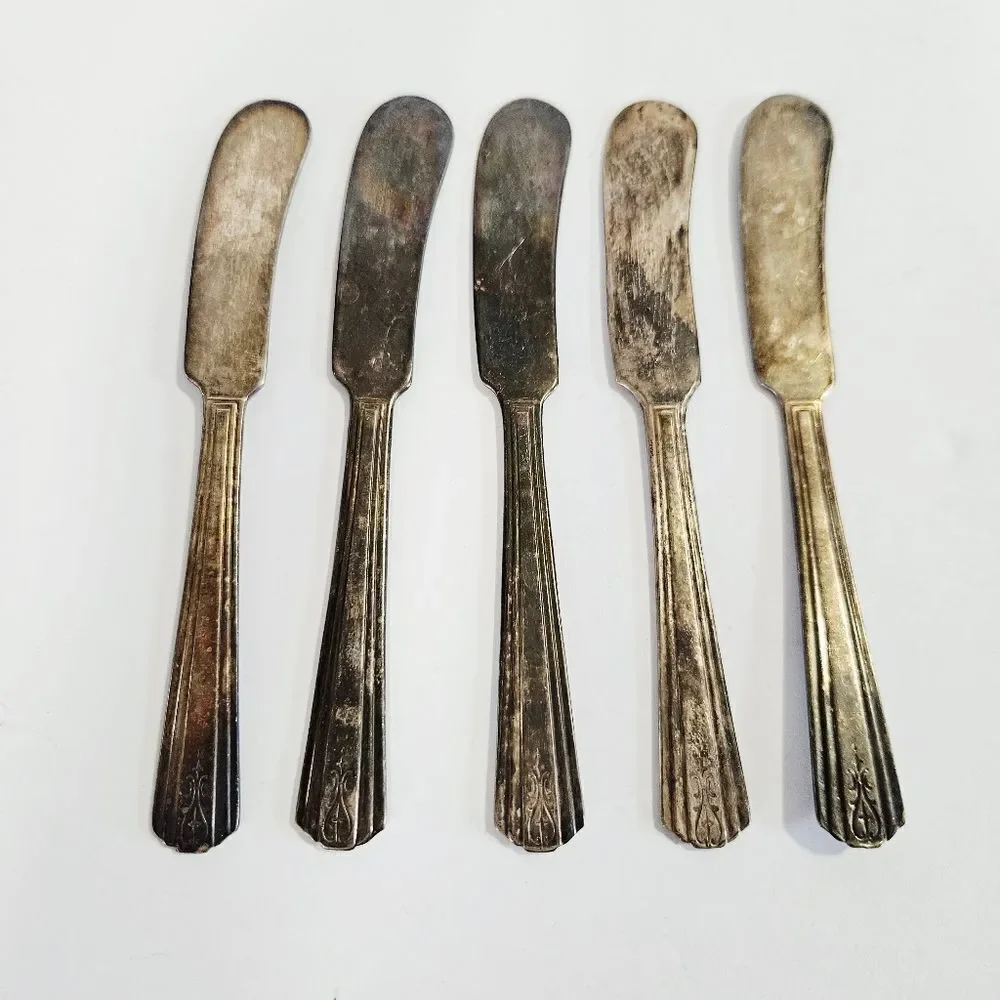 Vintage Silver and Gold Flatware Set